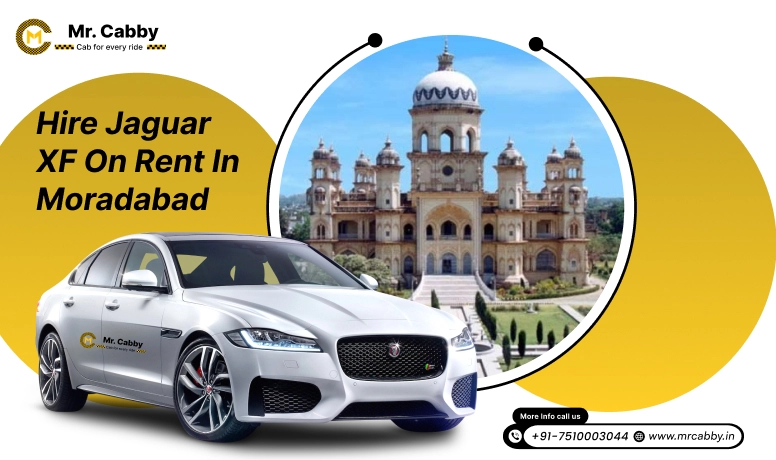 Book Jaguar XF car rental services in Moradabad by Mr. Cabby