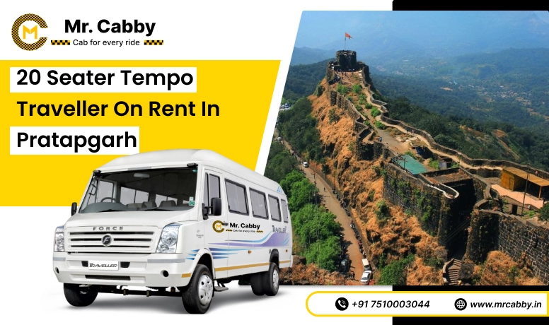 Book 20, 25, 26 Seater Tempo Traveller in Pratapgarh and Get 10% Off | Mr. Cabby