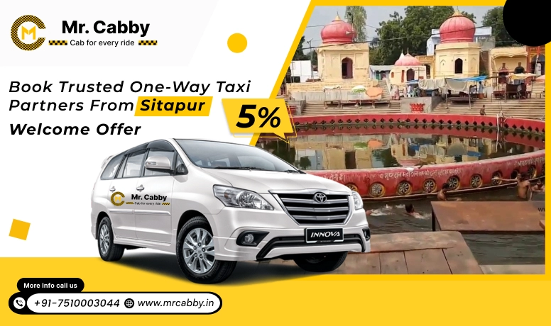 One Way Taxi Services in Sitapur, One Way Cab Booking in Sitapur, Full-Day Taxi Services in Sitapur - Mr. Cabby