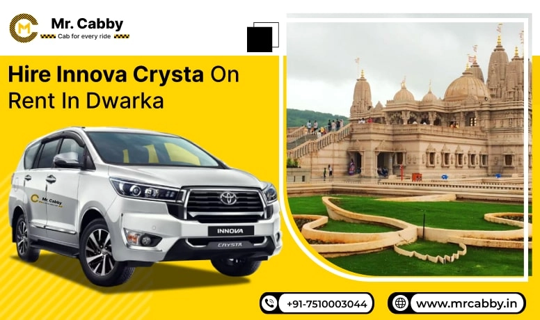 Hire Innova Crysta on Rent in Dwarka, Toyota Innova Crysta Car Hire in Dwarka, Innova Crysta Car Rent Per Km in Vadodara - Mr. Cabby