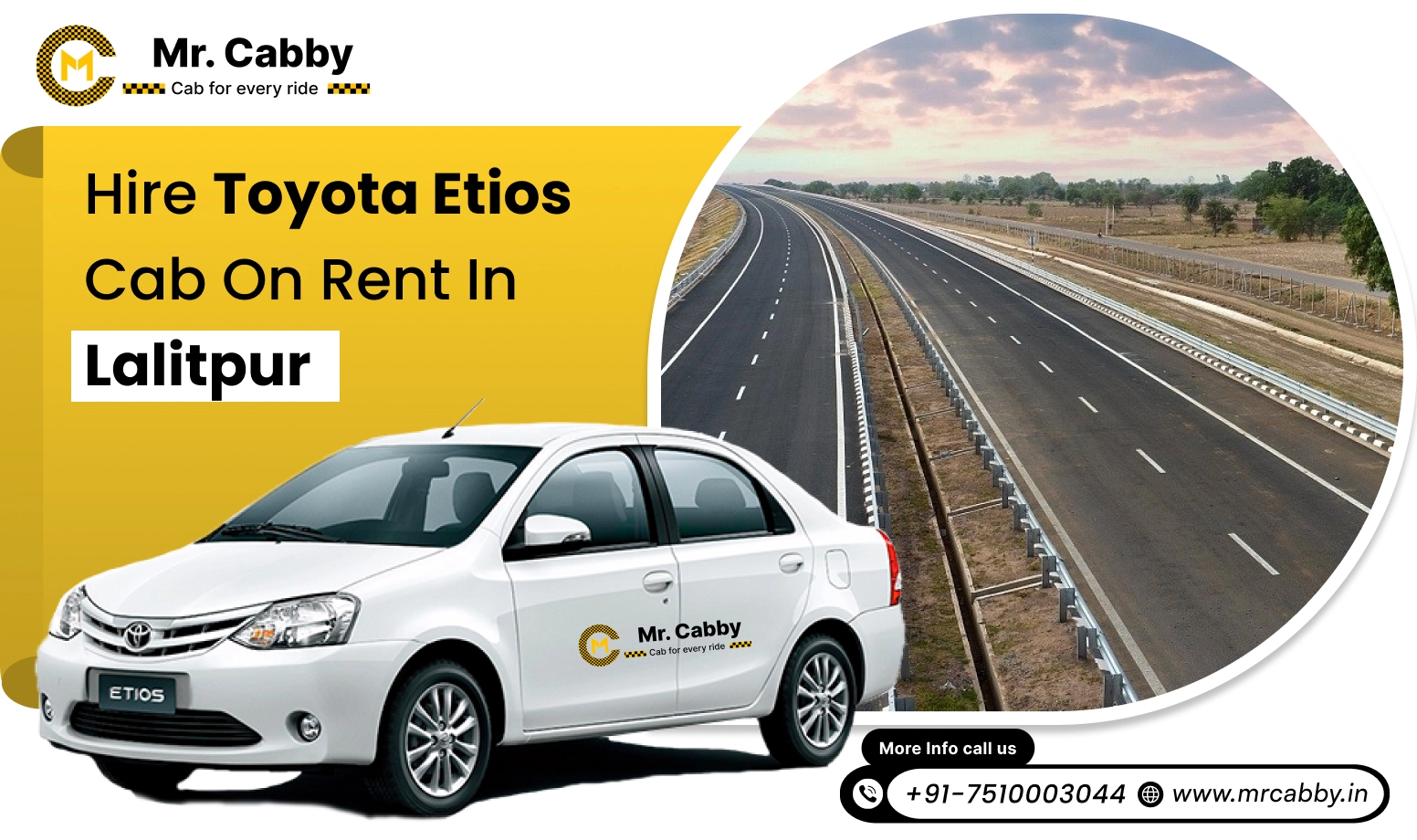 Toyota Etios Cab Hire in Lalitpur, Toyota Etios Rental Service in Lalitpur with 10% Off - Mr. Cabby