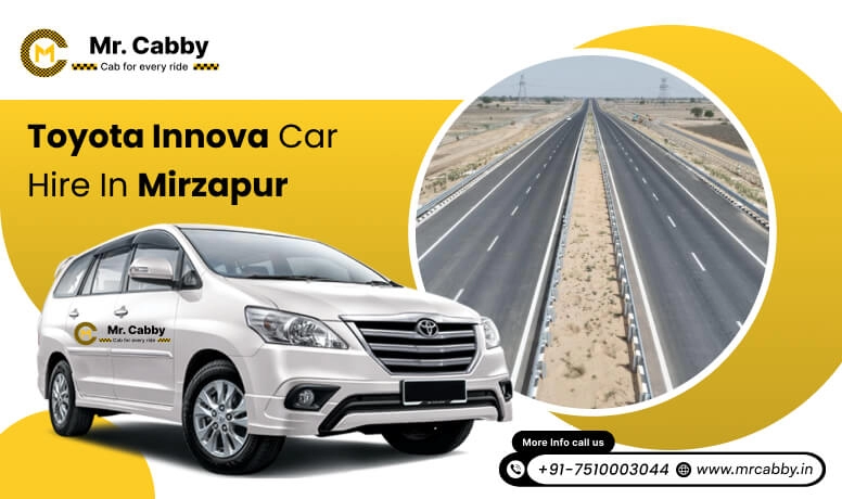Toyota Innova Crysta car hire in Mirzapur, Innova(7+1) on rent in Mirzapur - Mr. Cabby