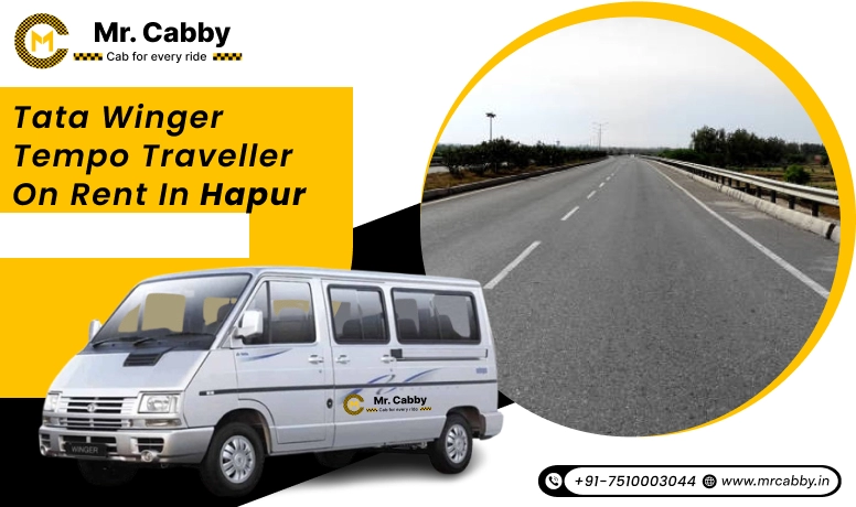 Tata Winger Tempo Traveller in Hapur, Tata Winger Car on rent in Hapur for Group Travel with Mr. Cabby