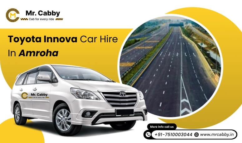 Toyota Innova Crysta Car Hire in Amroha, Innova(7+1) on Rent in Amroha for outstation