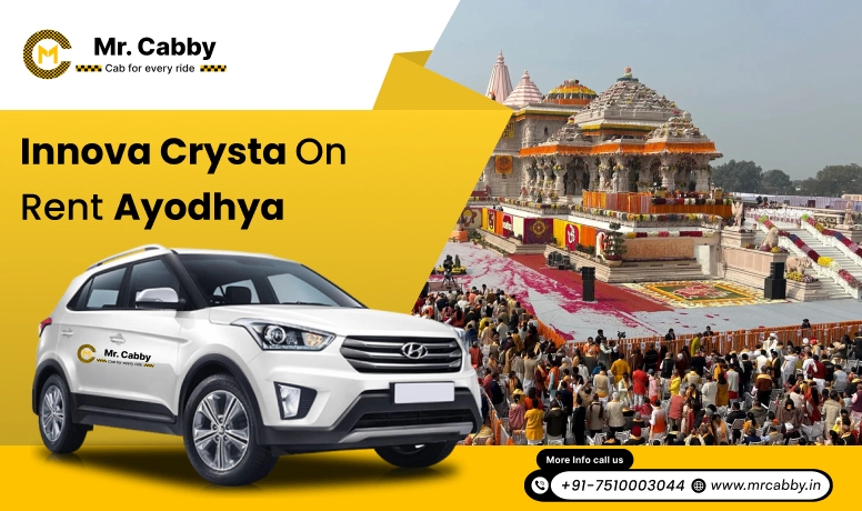 Innova on Rent in Ayodhya, Innova Car Rental in Ayodhya, Toyota Innova Crysta Hire In Ayodhya - Mr. Cabby
