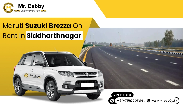 Hire Maruti Suzuki Vitara Brezza Cab on Rent  in Siddharthnagar, Vitara Brezza Taxi Service in Siddharthnagar for sightseeing - Mr. Cabby
