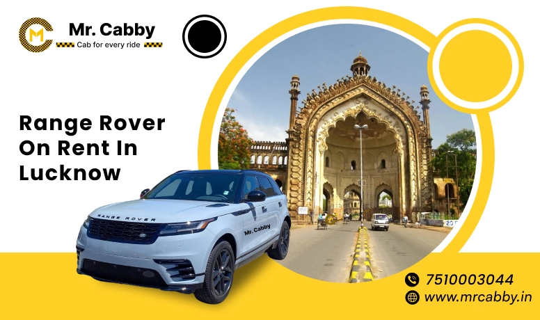 Range Rover on rent in Lucknow, White Range Rover Wedding car hire in Lucknow - Mr. Cabby
