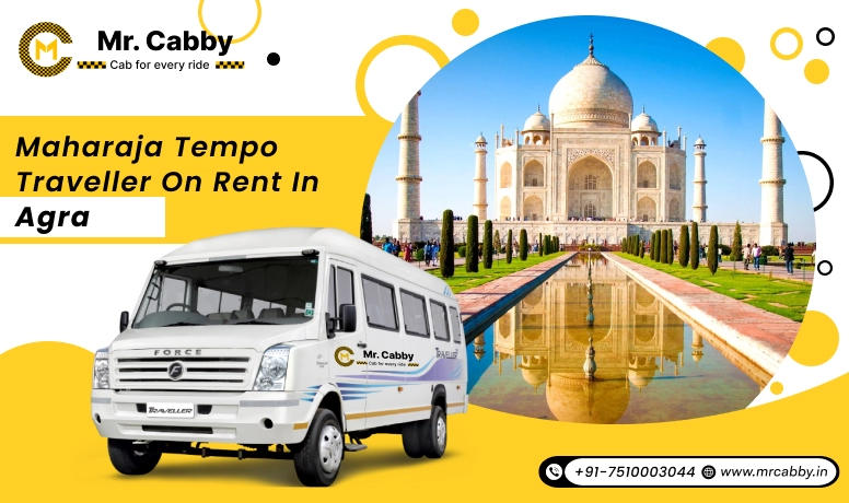 Maharaja On Rent in Agra, 9,12,14,16,20 Seater Maharaja Tempo Traveller On Rent in Agra - Mr. Cabby