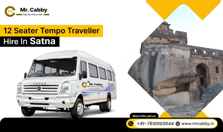 12 Seater Tempo Traveller on Rent in Satna, Tempo Traveller 12 Seater Hire in Satna - Mr. Cabby