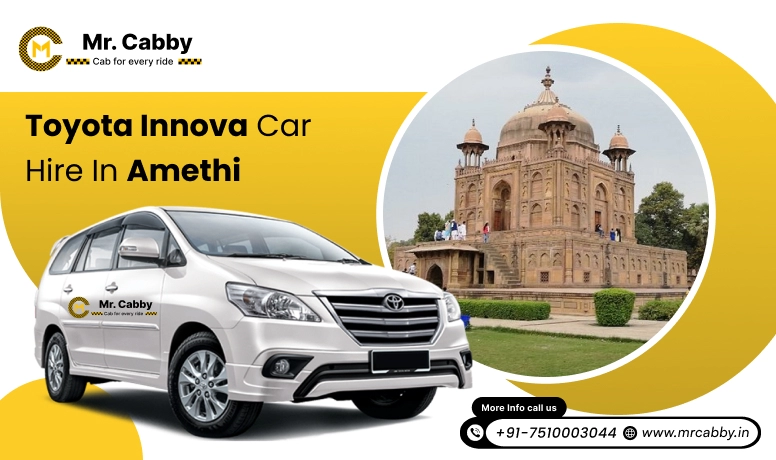 Toyota Innova Crysta car hire in Amethi, Toyota Innova (7+1) on rent in Amethi for Outstation - Mr. Cabby