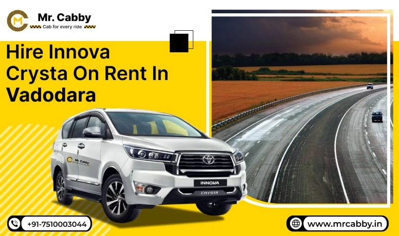 Book Innova Crysta on Rent in Vadodara, Toyota Innova Crysta Car Hire in Vadodara, Innova Car Rental in Vadodara - Mr. Cabby
