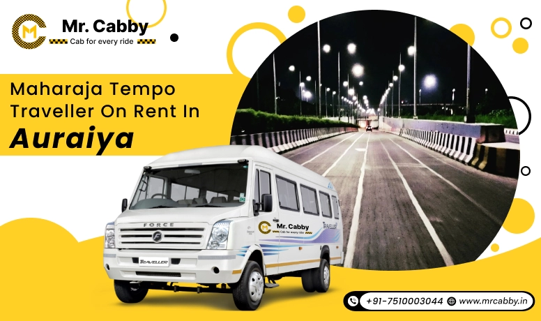  9, 12, 16 Seater Maharaja Tempo Traveller in Auraiya, Maharaja Tempo Traveller on rent per km @ R. 22 