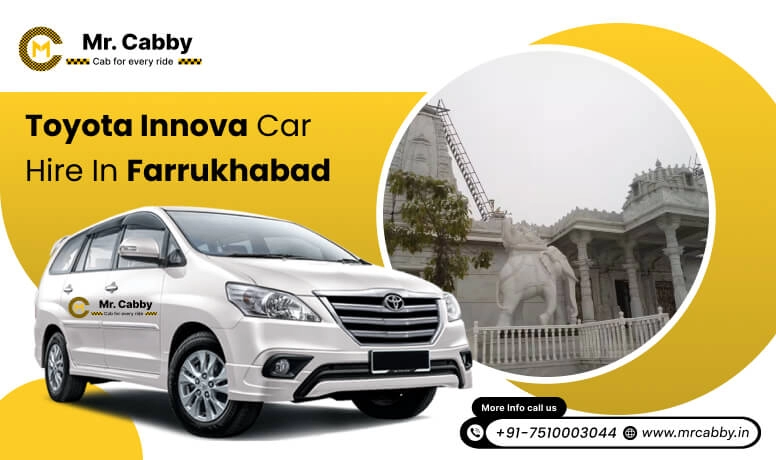 Toyota Innova Crysta car hire in Farrukhabad, Toyota Innova on rent in Farrukhabad - Mr. Cabby