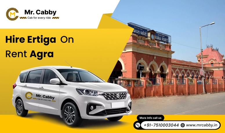 Hire Ertiga on Rent in Agra, Ertiga Car Rental in Agra, Ertiga on Rent With Driver in Agra - Mr. Cabby