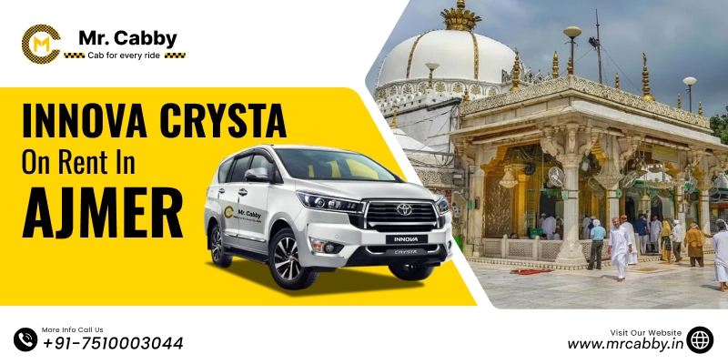 Innova Crysta on rent in Ajmer |  Innova Crysta Booking in Ajmer