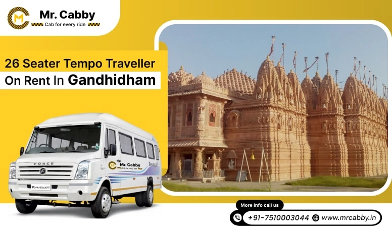 26 Seater Tempo Traveller on Rent in Gandhidham, Hire 26 Seater Tempo Traveller in Gandhidham, Tempo Traveller 26 Seater in Gandhidham  - Mr. Cabby