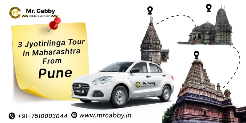 3 Jyotirlinga Tour in Maharashtra from Pune | 3 Jyotirlinga Tour Package from Pune | Pune to 3 Jyotirlinga Tour by Cab with Upto 10% off