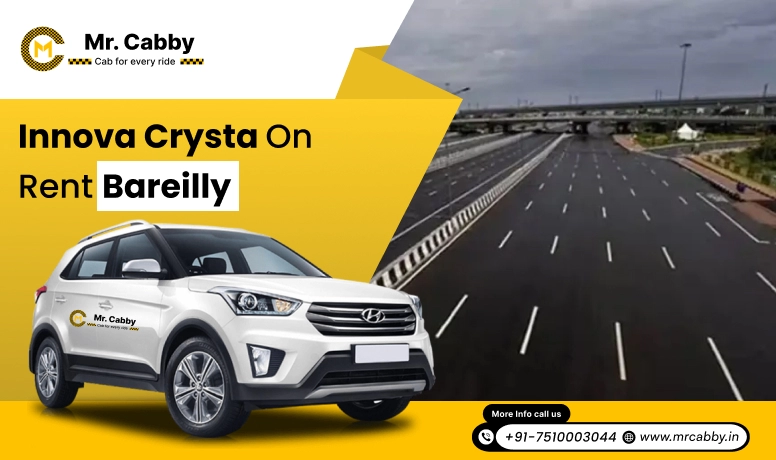Hire Innova on rent in Bareilly, Toyota Innova Crysta on rent in Bareilly- Mr. Cabby