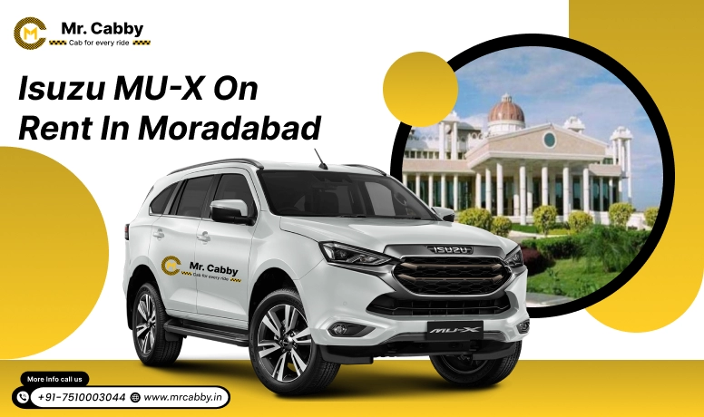 Book 7 seater Isuzu MU-X on rent in Moradabad with Mr. Cabby