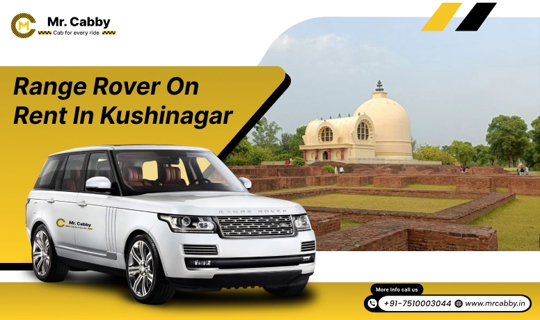 Range Rover on Rent in Kushinagar, Range Rover Car Rental Service in Kushinagar, White Range Rover Wedding Car Hire in Kushinagar- Mr. Cabby