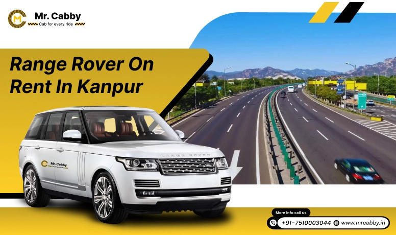 Range Rover on Rent in Kanpur, Range Rover Car Rental Service in Kanpur, White Range Rover Wedding Car Hire in Kanpur - Mr. Cabby