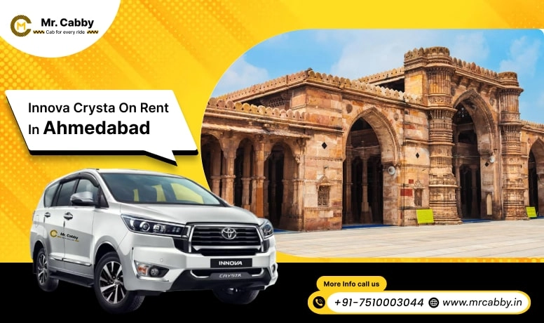 Innova Crysta on Rent in Ahmedabad | Innova Car Rental in Ahmedabad @ Rs. 18/km - Mr. Cabby