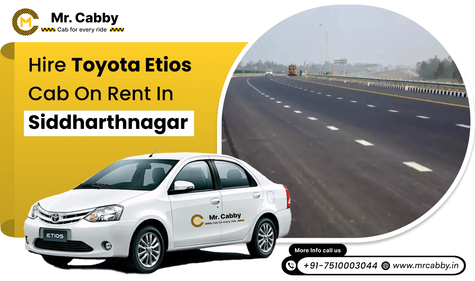 Toyota Etios Cab Hire in Siddharthnagar, Toyota Etios Rental Service in Siddharthnagar with 10% Off - Mr. Cabby