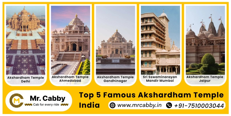 Famous Akshardham Temple in India: Eternal Adobe | Track Down the Top 5 Akshardham Temple in India | Mr.Cabby