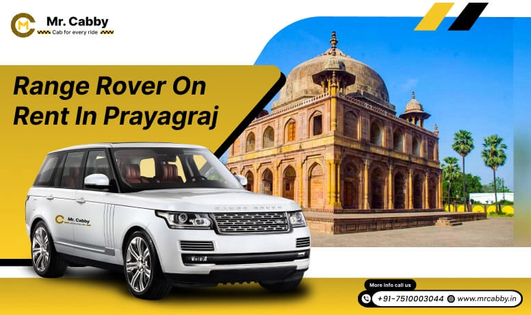 Range Rover on Rent in Prayagraj, Range Rover Car Rental Service in Prayagraj, White Range Rover Wedding Car Hire in Prayagraj - Mr. Cabby