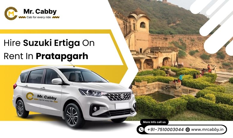 Hire Maruti Suzuki Ertiga Cab on Rent in Pratapgarh @ Rs. 12/km, 7 Seater Ertiga on Rent in Pratapgarh - Mr. Cabby