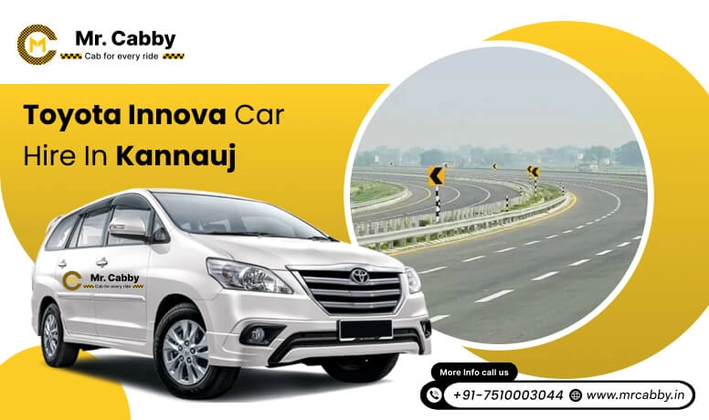Toyota Innova Crysta car hire in Kannauj, Innova (7+1) on rent in Kannauj - Mr. Cabby