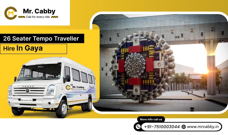 26 Seater Tempo Travellers on Rent in Gaya, Tempo Traveller 26 Seater on Rent per Km in Gaya - Mr. Cabby