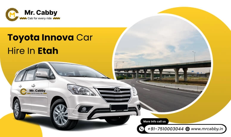 Toyota Innova Crysta Car Hire in Etah, Innova (7+1)  on Rent in Etah @ Rs. 16/km - Mr. Cabby