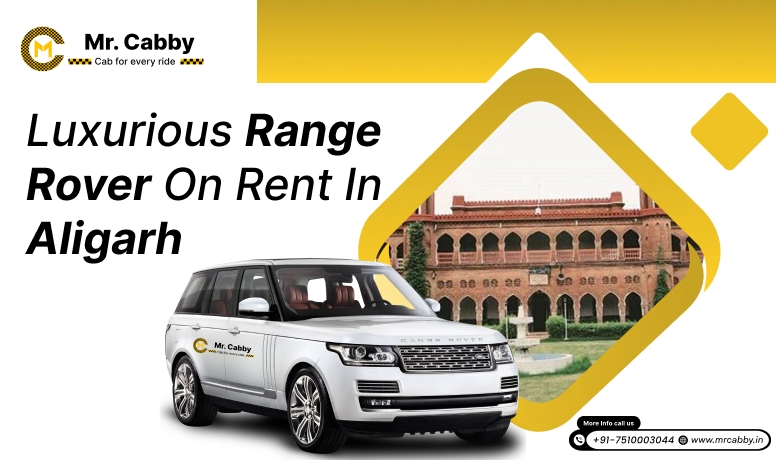 Range Rover on Rent in Aligarh, Range Rover Car Rental Service in Aligarh, White Range Rover Wedding Car Hire in Ayodhya - Mr. Cabby