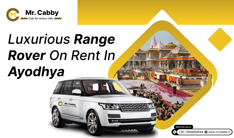 Range Rover on Rent in Ayodhya, Range Rover Car Rental Service in Ayodhya, White Range Rover Wedding Car Hire in Ayodhya - Mr. Cabby
