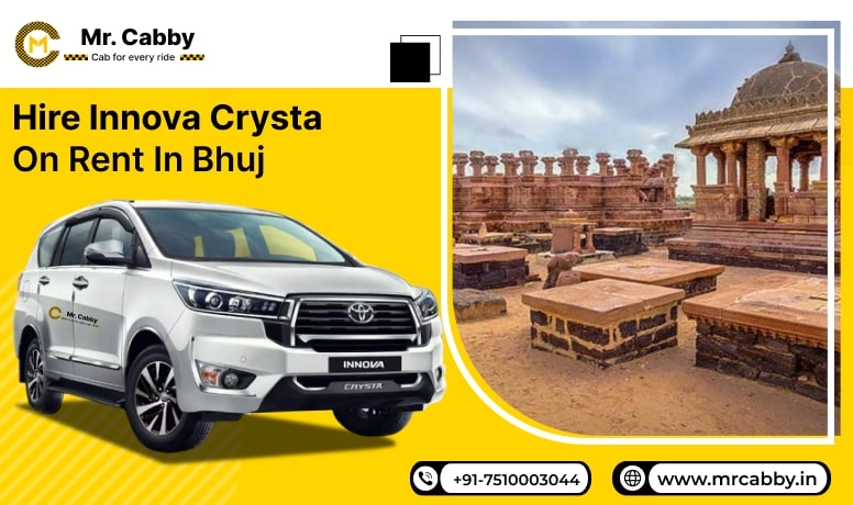 Hire Innova Crysta on Rent in Bhuj, Toyota Innova Crysta Car Hire in Bhuj, Innova Car Rent Per Km - Mr. Cabby