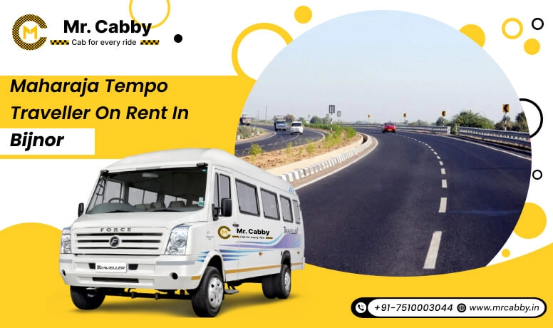 9, 12, 16 seater Maharaja Tempo Traveller in Bijnor, Maharaja Tempo Traveller on Rent in Bijnor @ Rs. 22 /km - Mr. Cabby