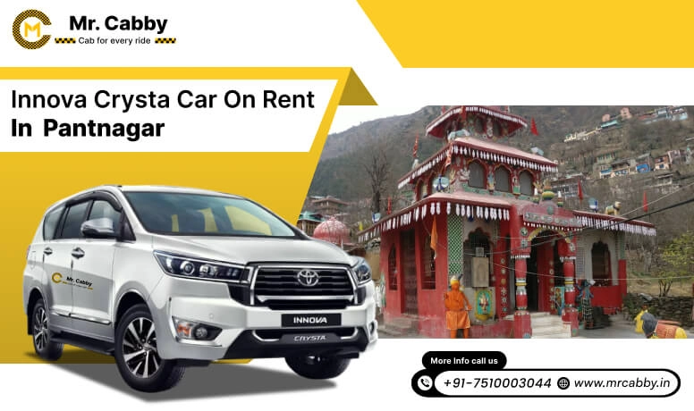 Hire Innova on Rent in Pantnagar, Toyota Innova Crysta car hire in Pantnagar, innova car rent per km - Mr. Cabby