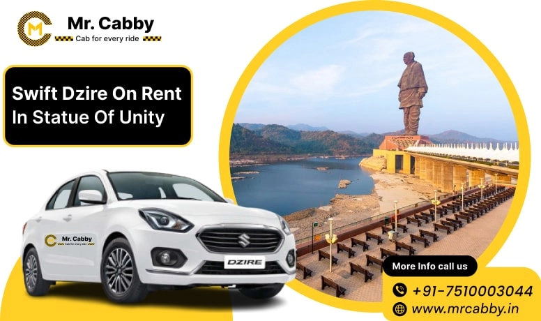 Swift Dezire on Rent in Statue of Unity, Swift Dzire Cab Hire in Statue of Unity, Swift Dzire Taxi Rate Per Km in Statue of Unity - Mr. Cabby