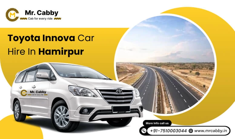 Toyota Innova Crysta car hire in Hamirpur, Innova(7+1) on rent in Hamirpur -Mr. Cabby