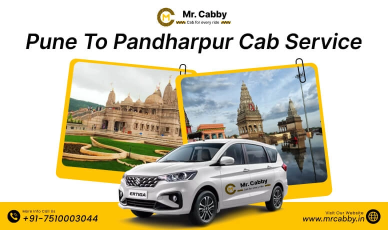 Pune To Pandharpur Cab Service with Up To 10% Off | Pune To Pandharpur Taxi Booking for One Way or Round Trip from Mr. Cabby