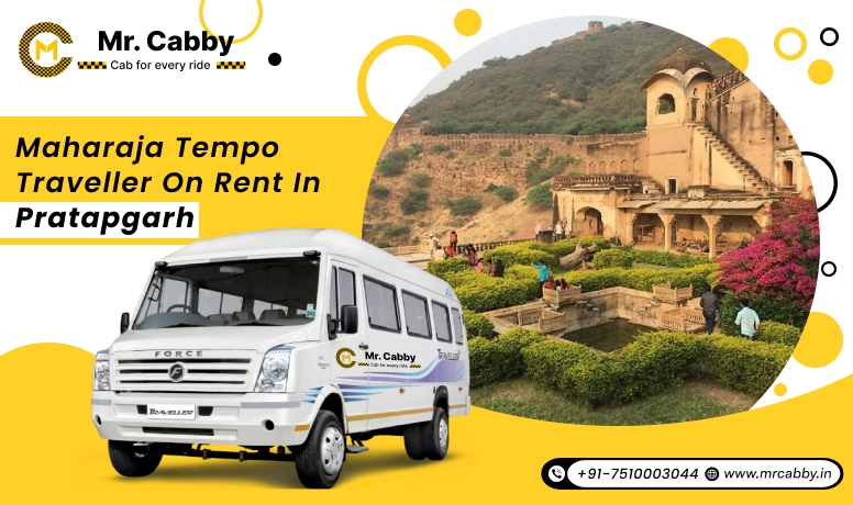 9, 12, 16 seater Maharaja Tempo Traveller in Pratapgarh, Maharaja Tempo Traveller on Rent in Pratapgarh @ Rs. 22 /km - Mr. Cabby