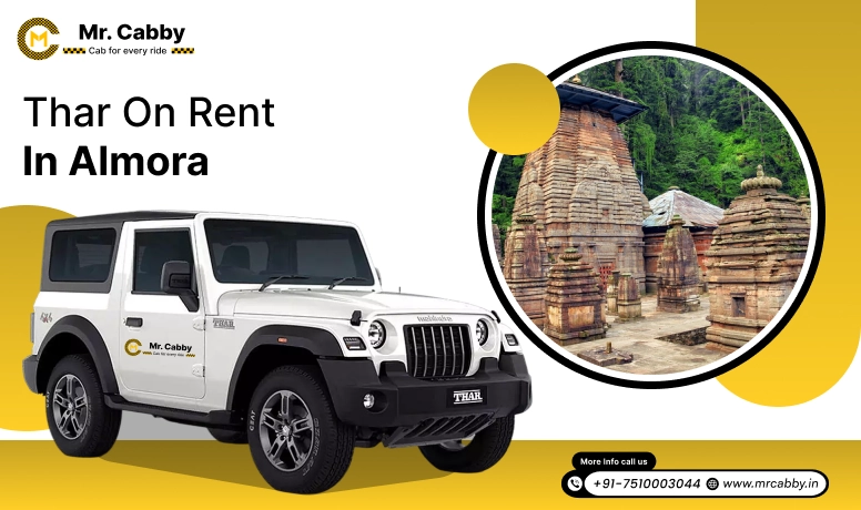 Thar on Rent in Almora, Mahindra Thar on rent for wedding & outstation in Almora - Mr. Cabby