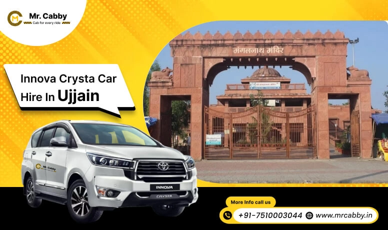 Hire Innova on Rent in Ujjain, Toyota Innova Crysta car hire in Ujjain, innova car rent per km - Mr. Cabby