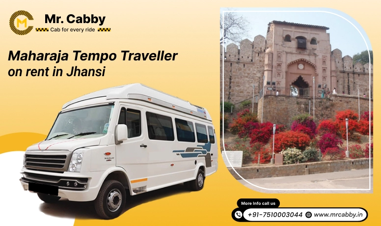 Maharaja On Rent in Jhansi, 9,12,14,16,20 Seater Maharaja Tempo Traveller On Rent in Jhansi - Mr. Cabby
