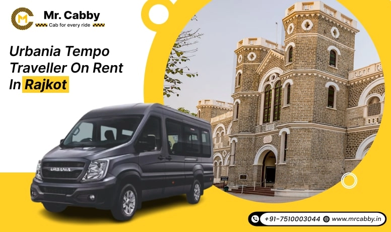 Urbania Tempo Traveller on Rent in Rajkot, Urbania on Rent in Rajkot, Hire Urbania in Rajkot - Mr. Cabby