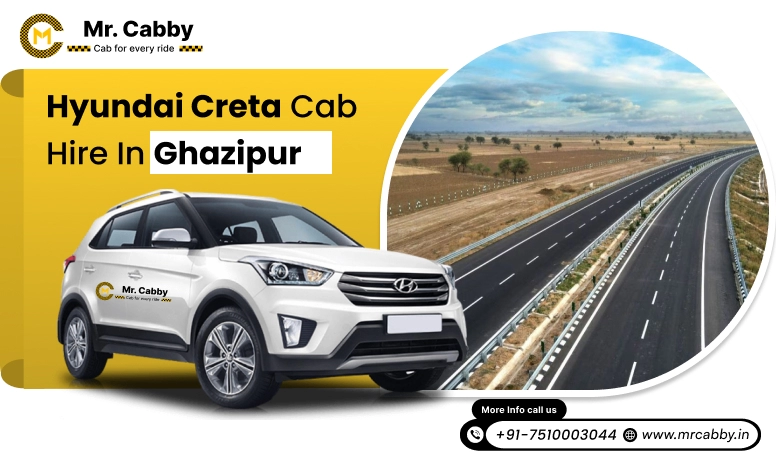 Hire Hyundai Creta Cab on Rent in Ghazipur. 7 Seater Hyundai Creta Taxi Service in Ghazipur 