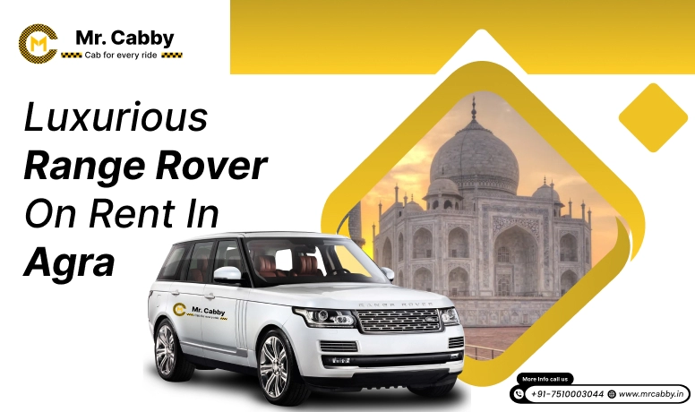Range Rover on Rent in Agra, Range Rover Car Rental Service in Agra, White Range Rover Wedding Car Hire in Agra - Mr. Cabby