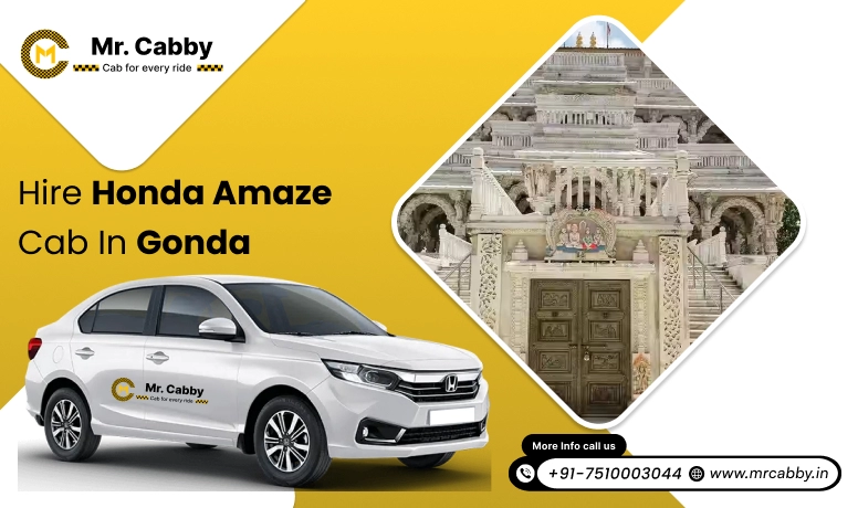 Hire Honda Amaze cab on rent  in Gonda, Honda Amaze cab hire in Gonda  for outstation - Mr. Cabby 