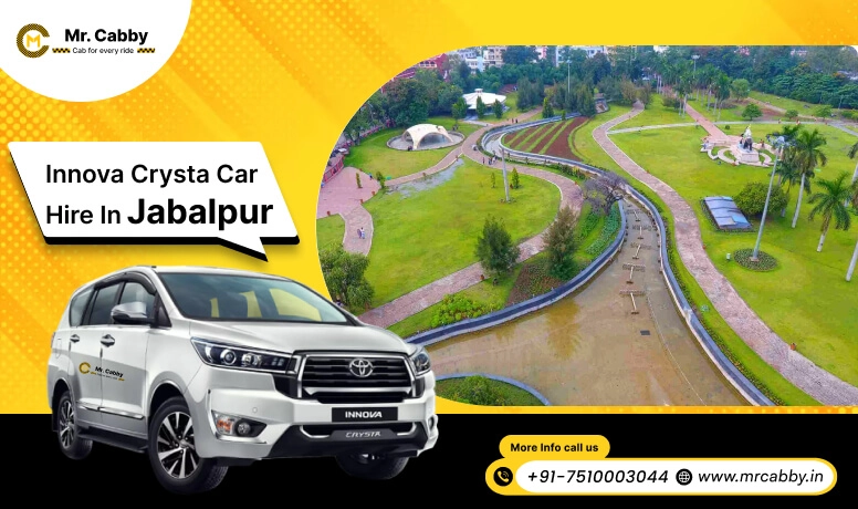 Hire Innova on Rent in Jabalpur, Toyota Innova Crysta car hire in Jabalpur, innova car rent per km - Mr. Cabby
